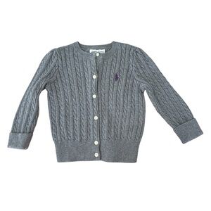 Ralph Lauren Baby Mini Cable Cotton Cardigan New with Tags